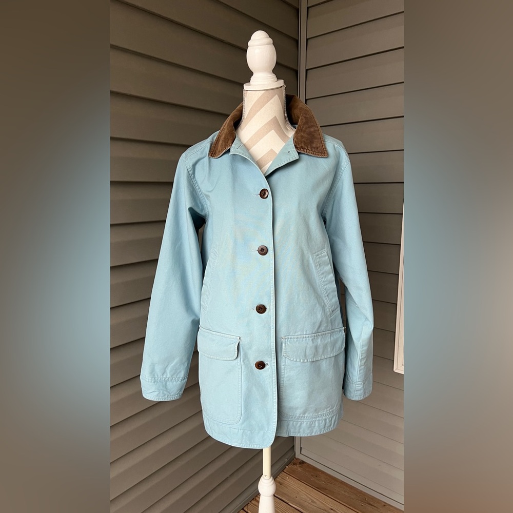Vintage 90’s L.L.Bean Workwear Jacket Barn Coat Chore Blue Women’s Sz L